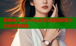 最新成人糖心vlog会员兑换码获取方法及使用指南