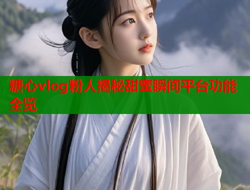 糖心vlog粉人揭秘甜蜜瞬间平台功能全览  第1张