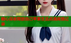 糖心深夜释放自己苹果生活点滴真情记录