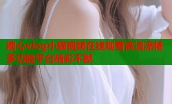 糖心vlog小猫视频在线观看高清流畅多功能平台精彩不断
