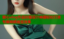 糖心vlog作品封面设计神器轻松打造专属吸睛视觉效果