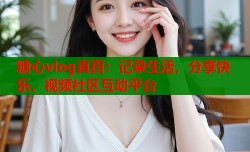 糖心vlog真百：记录生活，分享快乐，视频社区互动平台