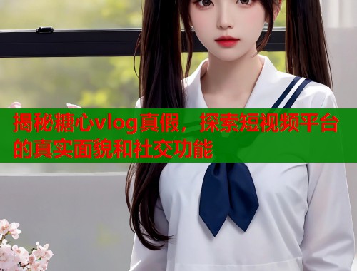 揭秘糖心vlog真假，探索短视频平台的真实面貌和社交功能  第1张