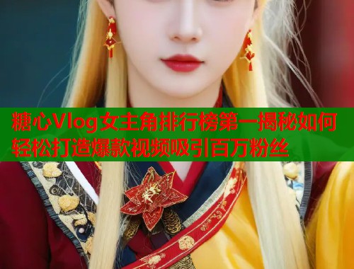 糖心Vlog女主角排行榜第一揭秘如何轻松打造爆款视频吸引百万粉丝  第1张