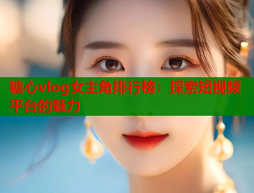 糖心vlog女主角排行榜：探索短视频平台的魅力  第1张