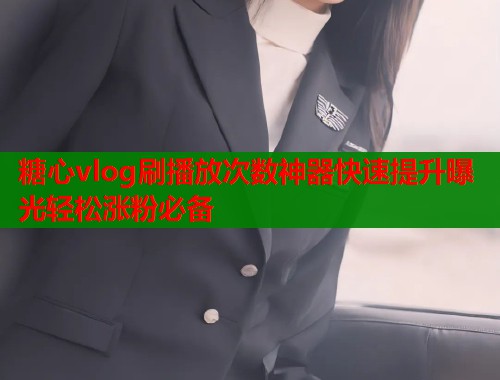 糖心vlog刷播放次数神器快速提升曝光轻松涨粉必备  第1张
