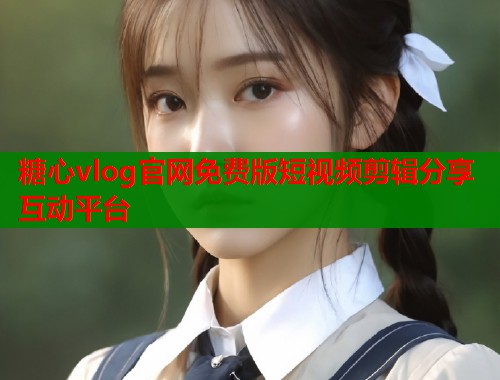 糖心vlog官网免费版短视频剪辑分享互动平台  第1张