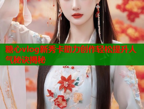 糖心vlog新秀卡助力创作轻松提升人气秘诀揭秘  第1张