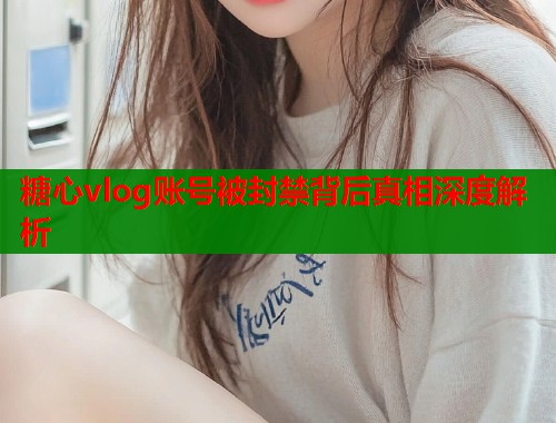 糖心vlog账号被封禁背后真相深度解析  第1张